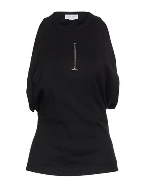 Woman Top Black Size 2 Cotton, Elastane