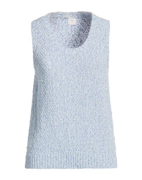 Woman Sweater Light blue Size S Cotton, Polyamide
