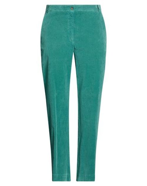 Woman Pants Deep teal Size M Cotton, Elastane