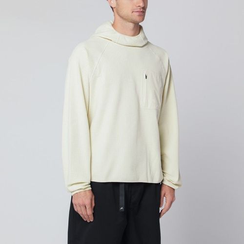 Purple Mountain Observatory Creamcolored Sweatshirt With Builtin Balaclava