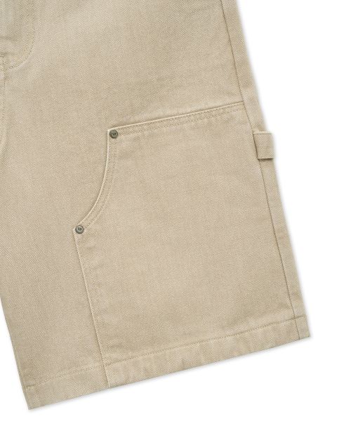 Cachion Washed Double Knee Carpenter Shorts BEIGE
