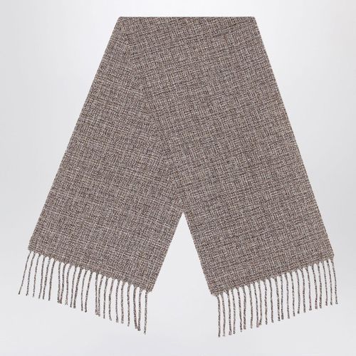 Moulin Scarf In Brown Tweed