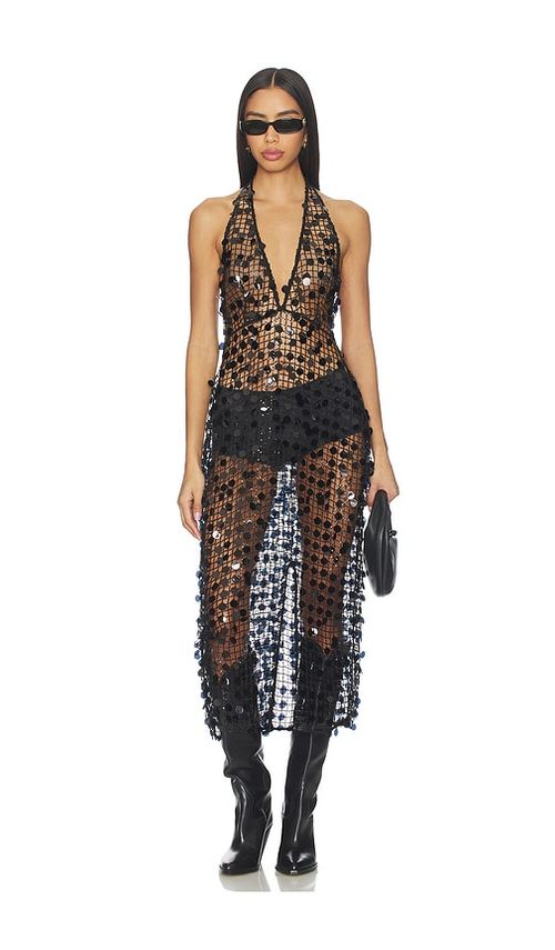 L'Academie by Marianna Drew Maxi Dress in Black. - XS also in XXS, S, M