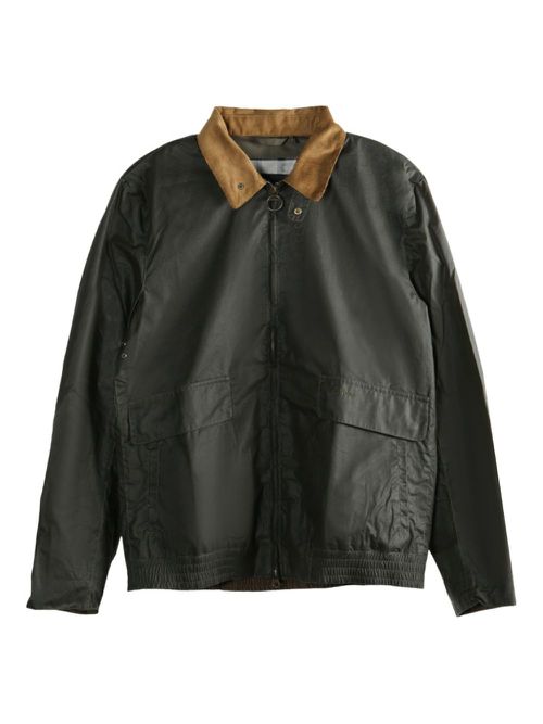 Newbury contrasting-collar utility jacket - Green