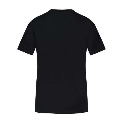 Boxy Cotton T-Shirt — Black