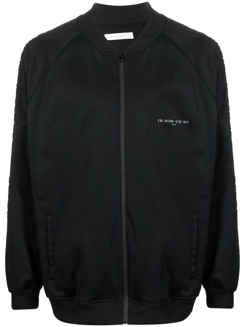Illustrative-print bomber jacket - 009 BLACK