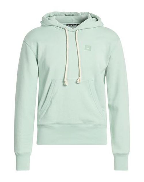 Man Sweatshirt Light green Size L Cotton