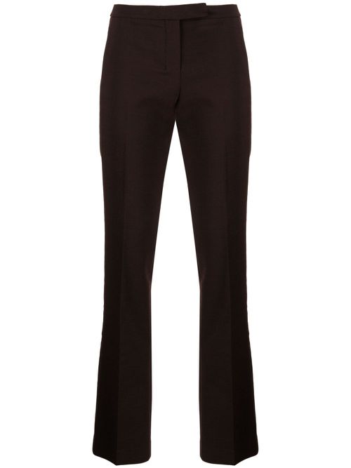 Low-rise slim-cut trousers - Brown