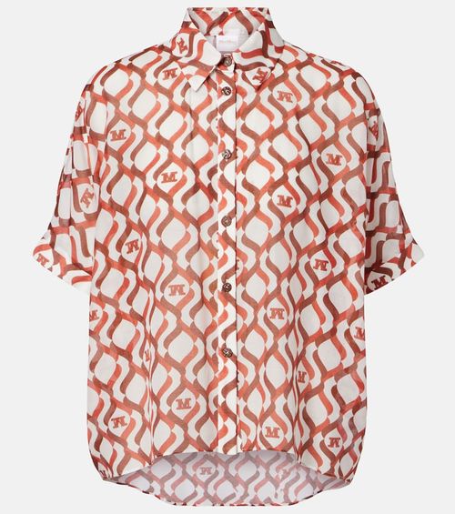 Ariete printed cotton and silk shirt