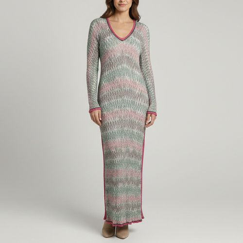Missoni Multicolor Wave Printed Knit Maxi Dre