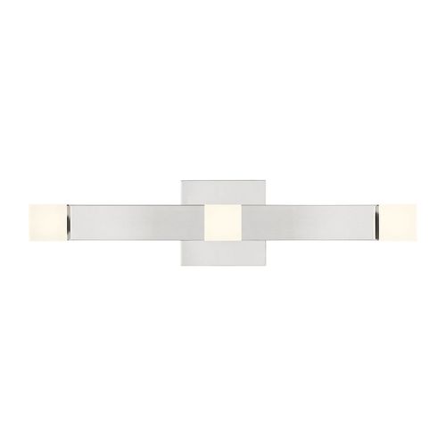 Chrome LED Bathroom Vanity Light from the Brander Collection