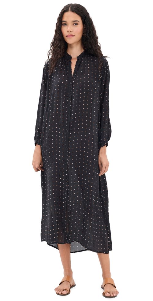 MB Dress Petite Polka Dot Black & Tan
