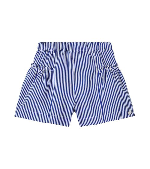 Ruffled striped shorts