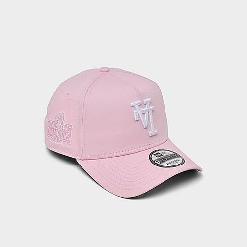 Los Angeles Dodgers MLB Upside Down World Series 9FORTY Snapback Hat in Pink White