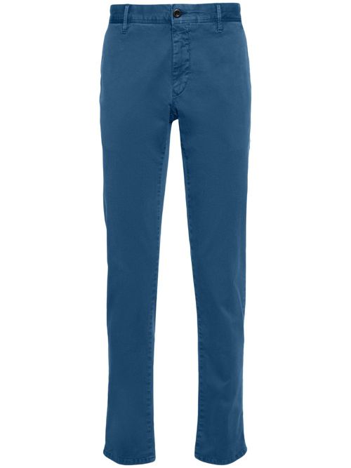 Twill straight-leg trousers - Blue