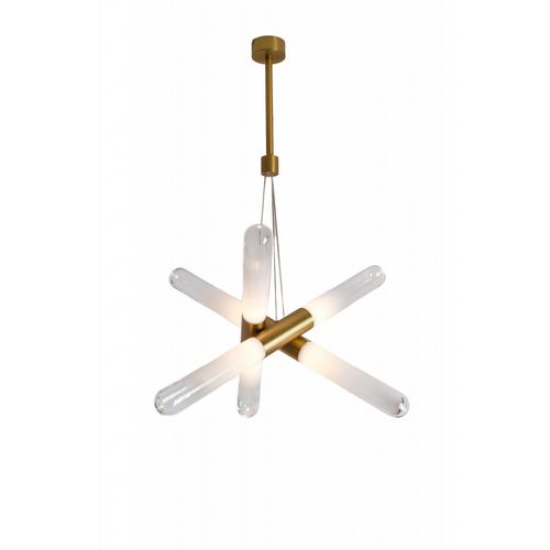 Aged Brass Pendant from the Tribeca Collection