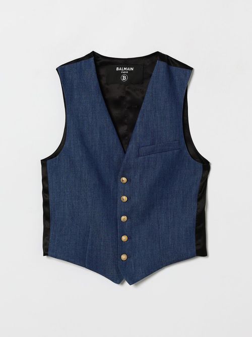 Waistcoat Kids color Blue