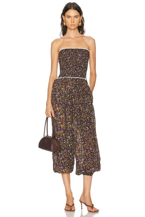 SIEDRES Anais Jumpsuit in Brown