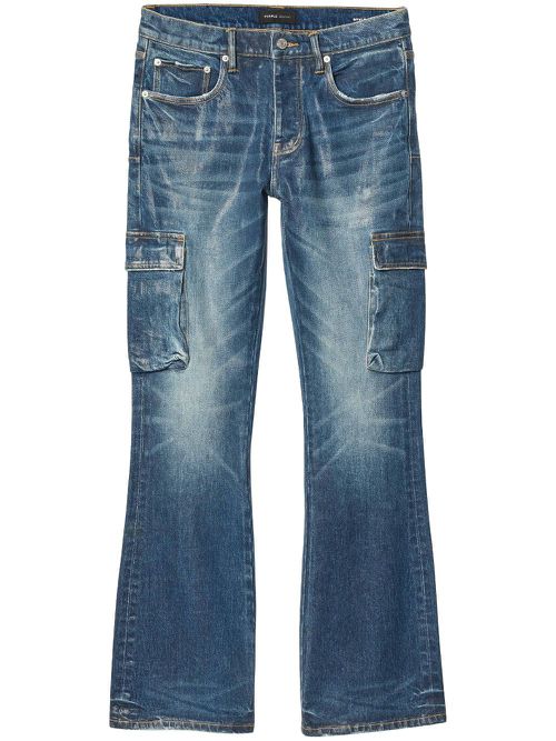 P004 Cargo Vintage flared jeans - Blue