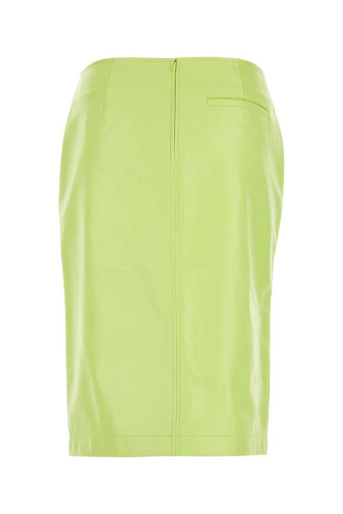 Fluo Yellow Shearling Skirt