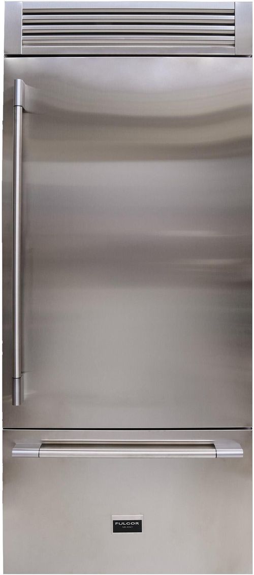 Fulgor Milano 36 Inch Milano Sofia 700 36" Built In Counter Depth Bottom Freezer Refrigerator F7PBM36S2R