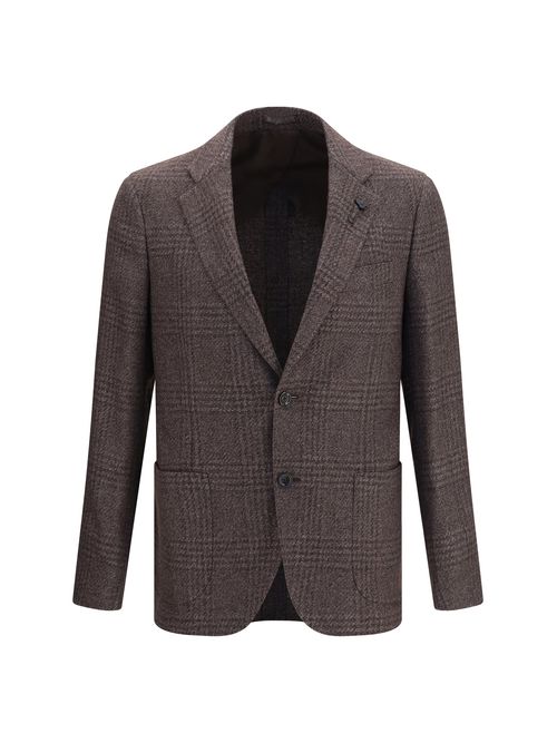 Wool-Blend Blazer — Gray