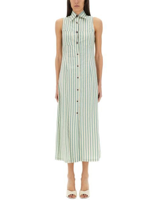 Colorful Stripes Chemisier Dress