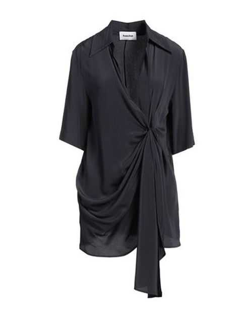 Woman Top Charcoal Size 4 Acetate, Silk