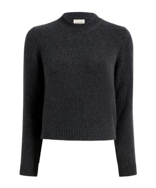 Cropped Ribbed Knitted Sweater