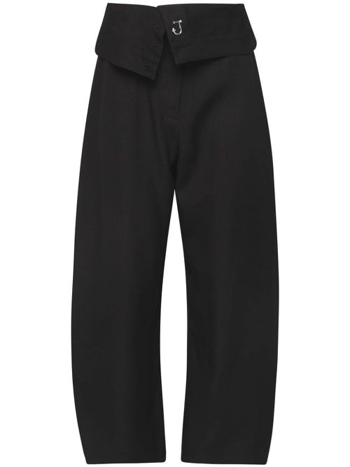 Fold-over trousers - Black