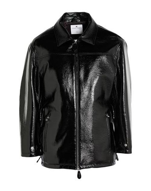 Courrèges Woman Jacket Black Size M Cotton, Polyurethane, Elastane