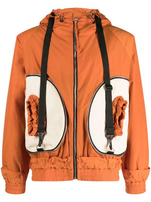 Packable zip-up jacket - Orange