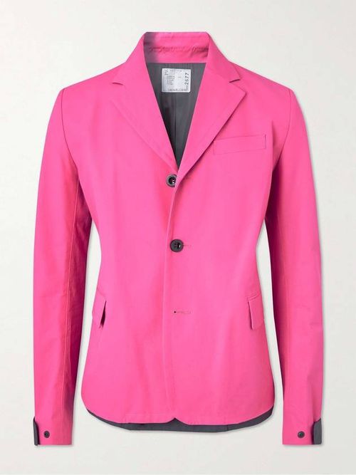 Layered single-breasted blazer - Pink