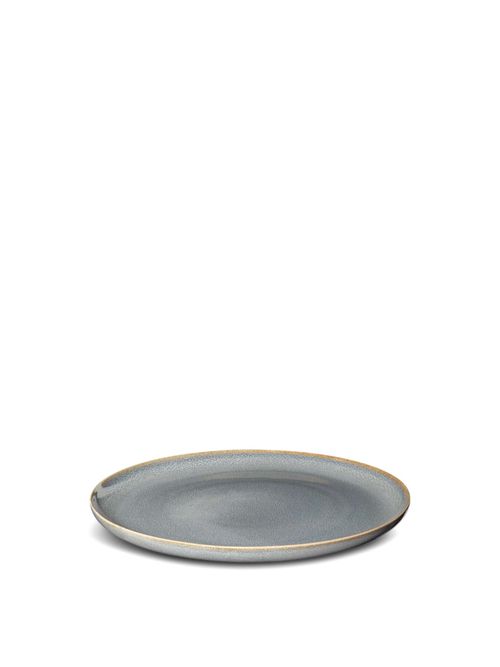 Dessert Plate in Denim, Leather