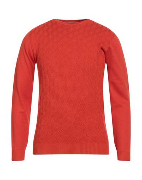 Man Sweater Orange Size XL Viscose, Nylon