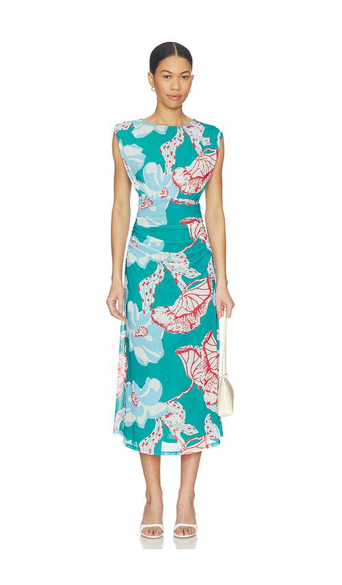 Cleobella Joelle Midi Dress in Green,Blue. S. Also in