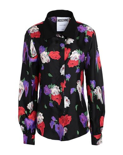 Woman Shirt Black Size 6 Silk
