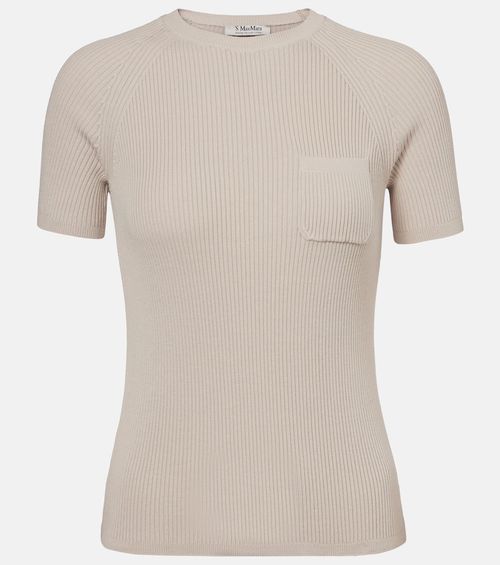 Berlino ribbed-knit cotton top