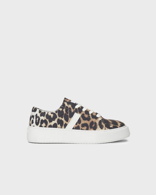 Ganni Sneakers Sporty Mix Cupsole Sneaker Leopard EUR
