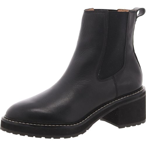 Womens Stretch Leather Chelsea Boots