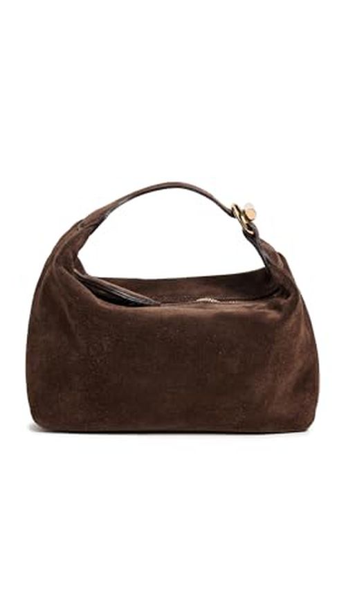 Liffner Women's Pillow Pouch Micro Bag, Dark Brown, One Size
