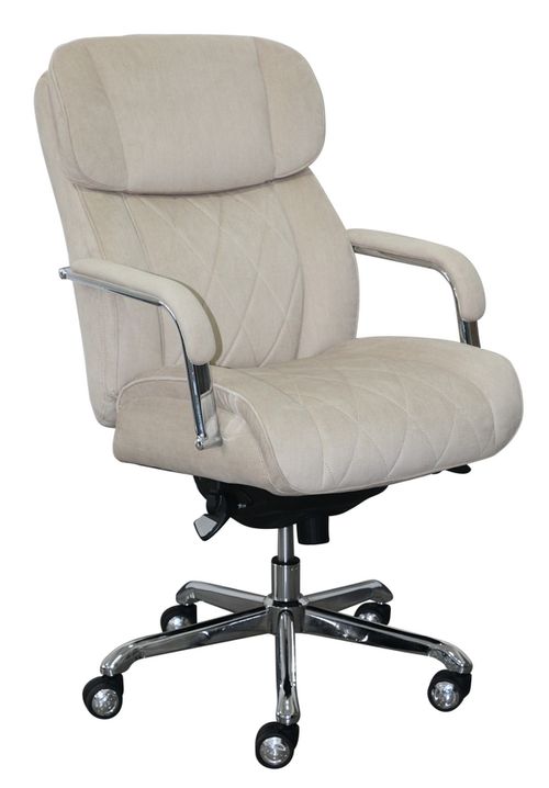Sutherland Quilted Leather Office Chair - Cream