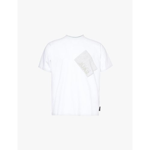 Mens White Est 2018 Brand-print Regular-fit Cotton-jersey T-shirt