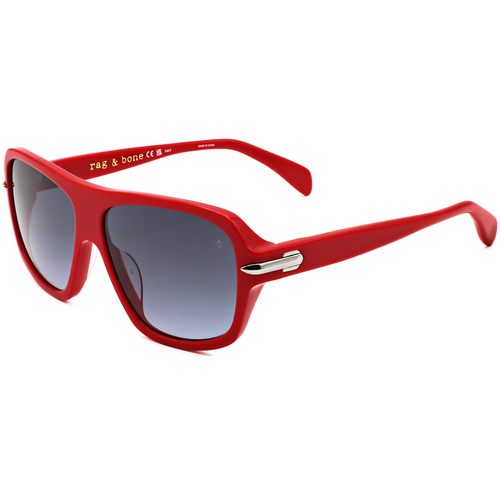 Unisex 57 mm Red Sunglasses