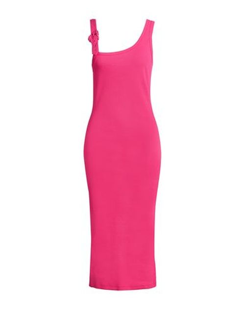 Woman Midi dress Fuchsia Size 4 Cotton, Elastane
