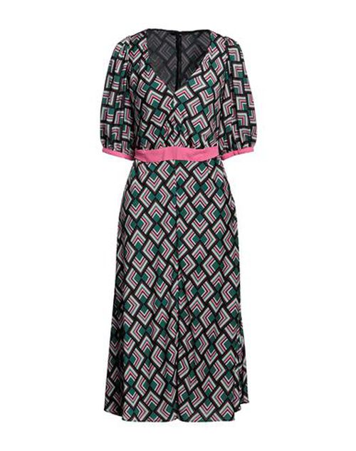 Woman Midi dress Dark green Size XS Polyester