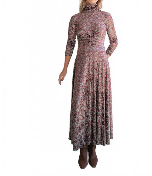Ranat Velvet Dress In Redwood