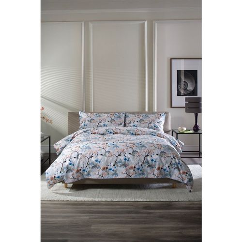 Japanese Kyoto 100% Cotton Duvet Cover Set with Piped Edging