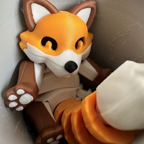 TEMU A Small Fox Figurine, A Creative Landscape Model Gift For Office Decoration, Room Decor, And A Unique Handheld Car Ornament For Easter