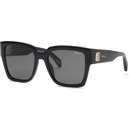 Chopard Mujer Chopard SCH406 700 Gafas de sol Acetato Negro Fumar Cuadrada Antirreflejo